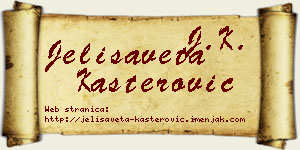 Jelisaveta Kašterović vizit kartica